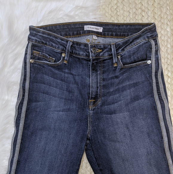 Good American Athletic Stripe Jeans - Picture 3 of 6